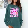 Library Book Fair Queen Vibe Groovy Tie Dye School Reading Comfort Colors Sweatshirt Chalky Mint Library Book Fair Queen Vibe Groovy Tie Dye School Reading Comfort Colors Sweatshirt Chalky Mint