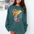 And Into The Library She Goes Book Lover Reading Bookworm Comfort Colors Sweatshirt Chalky Mint