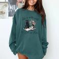 Life Better With 2 Cats Books Kitten Kitty Women Girls Kids Comfort Colors Sweatshirt Chalky Mint Life Better With 2 Cats Books Kitten Kitty Women Girls Kids Comfort Colors Sweatshirt Chalky Mint