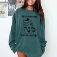 Life Is Better With Books Cats And Coffee Shirt Comfort Colors Sweatshirt Chalky Mint Life Is Better With Books Cats And Coffee Shirt Comfort Colors Sweatshirt Chalky Mint