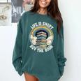 Life Is Short Buy The Book Reading Book Comfort Colors Sweatshirt Chalky Mint