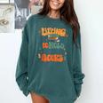 Lifting To Hold More Books Weightlifting Workout Bookish Comfort Colors Sweatshirt Chalky Mint