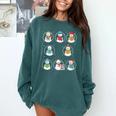 Literary Winter Reading Snowmen Cozy Book Lover Pattern Comfort Colors Sweatshirt Chalky Mint Literary Winter Reading Snowmen Cozy Book Lover Pattern Comfort Colors Sweatshirt Chalky Mint