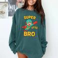 Little Cute Superhero Brother Comic Book Baby Bro Comfort Colors Sweatshirt Chalky Mint