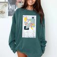Little Miss Muffet Reading a Picture Book Comfort Colors Sweatshirt Chalky Mint