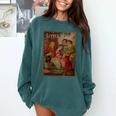 Little Women Book Cover Comfort Colors Sweatshirt Chalky Mint