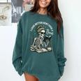 I Look Better Bent Over A Book Comfort Colors Sweatshirt Chalky Mint