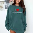 I LOVE BOOK RESTORATION Comfort Colors Sweatshirt Chalky Mint I LOVE BOOK RESTORATION Comfort Colors Sweatshirt Chalky Mint