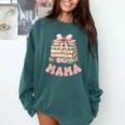 Mama Book First Chapter Birthday Family Matching Party Comfort Colors Sweatshirt Chalky Mint Mama Book First Chapter Birthday Family Matching Party Comfort Colors Sweatshirt Chalky Mint