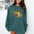 Mardi Gras Book Lover Reading Reader Men Women Kids Comfort Colors Sweatshirt Chalky Mint