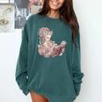 Marie Antoinette Reading A Book Comfort Colors Sweatshirt Chalky Mint
