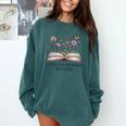 a New Chapter Begins Retired 2025 Floral Book Retirement Comfort Colors Sweatshirt Chalky Mint a New Chapter Begins Retired 2025 Floral Book Retirement Comfort Colors Sweatshirt Chalky Mint