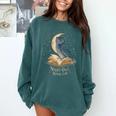 Night Owl Book Club Crescent Moon Late Night Reading Comfort Colors Sweatshirt Chalky Mint Night Owl Book Club Crescent Moon Late Night Reading Comfort Colors Sweatshirt Chalky Mint