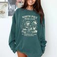 North Pole Book Club Christmas Elf Bookish Retro Graphic Comfort Colors Sweatshirt Chalky Mint North Pole Book Club Christmas Elf Bookish Retro Graphic Comfort Colors Sweatshirt Chalky Mint