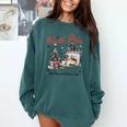 North Pole Book Club Book Lover Bookish Bookworm Christmas Comfort Colors Sweatshirt Chalky Mint