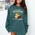 Not Hoarding If It's Books Reader Book Nerd Book Reading Comfort Colors Sweatshirt Chalky Mint