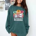 Nothing Beats Reading Rock Paper Scissors Books Lover Comfort Colors Sweatshirt Chalky Mint