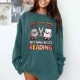 Nothing Goes Beyond Reading Rock Paper Scissors Book Comfort Colors Sweatshirt Chalky Mint