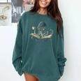 Octopus Reading Book Coffee Book Lover Bookworm Nerd Comfort Colors Sweatshirt Chalky Mint