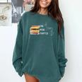 One More Chapter Sign Language Deaf Reading Book Lover Comfort Colors Sweatshirt Chalky Mint