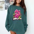 Orchids Flowers Book Floral Comfort Colors Sweatshirt Chalky Mint Orchids Flowers Book Floral Comfort Colors Sweatshirt Chalky Mint