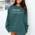 Pagehugger Definition Pun Book Lovers Literary Humor Comfort Colors Sweatshirt Chalky Mint