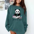 Panda Reading Chapter Books Comfort Colors Sweatshirt Chalky Mint Panda Reading Chapter Books Comfort Colors Sweatshirt Chalky Mint