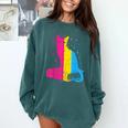 Pansexual Pride Celestial Cat Sitting Book LGBTQ Pan Colors Men Women Comfort Colors Sweatshirt Chalky Mint Pansexual Pride Celestial Cat Sitting Book LGBTQ Pan Colors Men Women Comfort Colors Sweatshirt Chalky Mint