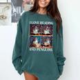 Penguin Love Reading And Penguins Child Book Lover Comfort Colors Sweatshirt Chalky Mint Penguin Love Reading And Penguins Child Book Lover Comfort Colors Sweatshirt Chalky Mint