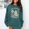 Persian Cat Persian Cats Persian Cats And Books For Men Women Kids Comfort Colors Sweatshirt Chalky Mint