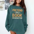 Pretend I'm A Book Character Comfort Colors Sweatshirt Chalky Mint