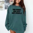 PRO Books PRO Cats Anti People Comfort Colors Sweatshirt Chalky Mint PRO Books PRO Cats Anti People Comfort Colors Sweatshirt Chalky Mint