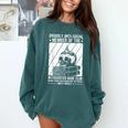 PROUDLY ANTI-SOCIAL MEMBER OF THE Introverted Book Club Comfort Colors Sweatshirt Chalky Mint