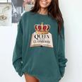 Queen Of The Classroom Appreciation Royal Crown Book Comfort Colors Sweatshirt Chalky Mint Queen Of The Classroom Appreciation Royal Crown Book Comfort Colors Sweatshirt Chalky Mint