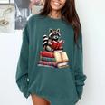 Raccoon Reading Books Matching Bookworm Readers Librarian Comfort Colors Sweatshirt Chalky Mint Raccoon Reading Books Matching Bookworm Readers Librarian Comfort Colors Sweatshirt Chalky Mint