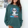 I Read Alotl Cute Axolotl Reading Book Lover Comfort Colors Sweatshirt Chalky Mint