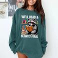 Well Read & Slightly Feral Raccoon Book Lover Graphic Comfort Colors Sweatshirt Chalky Mint Well Read & Slightly Feral Raccoon Book Lover Graphic Comfort Colors Sweatshirt Chalky Mint
