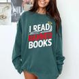 I Read Banned Books Defiant And Bold Comfort Colors Sweatshirt Chalky Mint