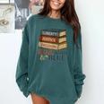 Read Blue Liberty Books July 4th Independence Comfort Colors Sweatshirt Chalky Mint