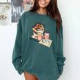 Read Books Drink Coffee For Women Comfort Colors Sweatshirt Chalky Mint