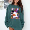 Read More Books Ghost Reading Book Teacher Halloween Comfort Colors Sweatshirt Chalky Mint Read More Books Ghost Reading Book Teacher Halloween Comfort Colors Sweatshirt Chalky Mint