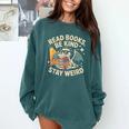 Read Books Be Kind Stay Weird Book Dragon Skeleton Reading Comfort Colors Sweatshirt Chalky Mint Read Books Be Kind Stay Weird Book Dragon Skeleton Reading Comfort Colors Sweatshirt Chalky Mint
