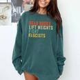 Read Books Lift Weights Fight Fascists Reading Comfort Colors Sweatshirt Chalky Mint Read Books Lift Weights Fight Fascists Reading Comfort Colors Sweatshirt Chalky Mint