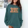 Read Books Lift Weights Fight Fascists Retro Reading Comfort Colors Sweatshirt Chalky Mint