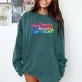 Read Books Lift Weights Fight Fascists Tie Dye Men Women Comfort Colors Sweatshirt Chalky Mint