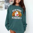 Read More Books Teacher Halloween Men Women Comfort Colors Sweatshirt Chalky Mint Read More Books Teacher Halloween Men Women Comfort Colors Sweatshirt Chalky Mint