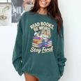 Read Books Be Weird Stay Feral Cat Comfort Colors Sweatshirt Chalky Mint Read Books Be Weird Stay Feral Cat Comfort Colors Sweatshirt Chalky Mint