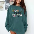 Read Children's Books Teacher Comfort Colors Sweatshirt Chalky Mint