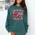 Read Your Heart Out Valentine Teacher Book Lover Comfort Colors Sweatshirt Chalky Mint
