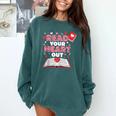 Read Your Heart Out Valentines Day Reading Book Kids Teacher Comfort Colors Sweatshirt Chalky Mint Read Your Heart Out Valentines Day Reading Book Kids Teacher Comfort Colors Sweatshirt Chalky Mint